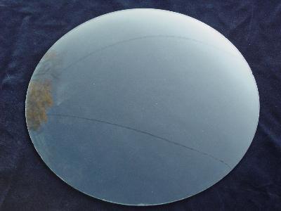 photo of round convex bubble glass for vintage frame #1