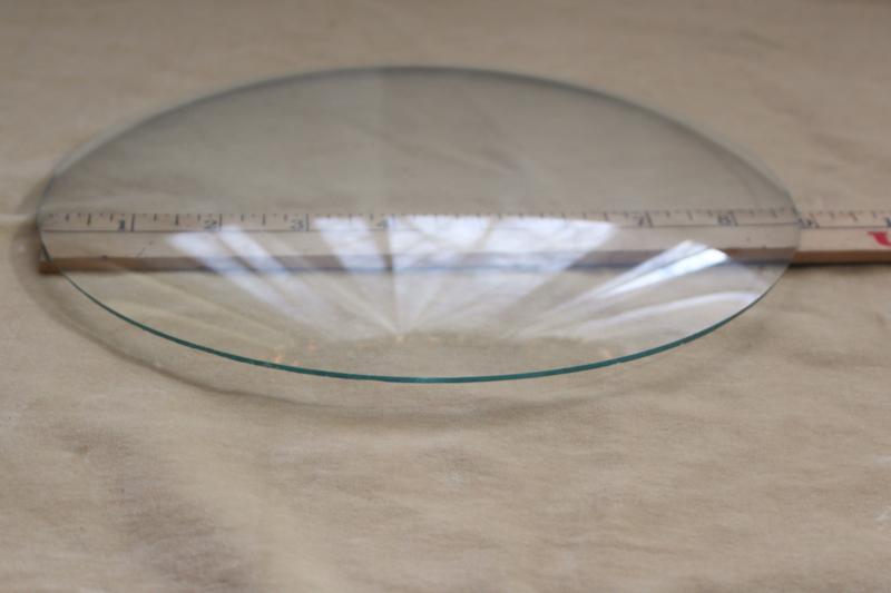 photo of round convex glass, vintage replacement for domed bubble glass picture frame #1