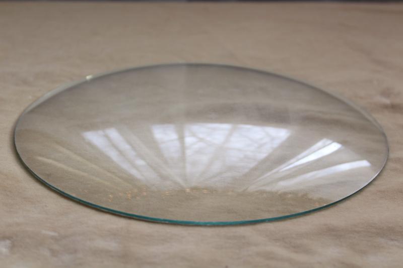 photo of round convex glass, vintage replacement for domed bubble glass picture frame #4