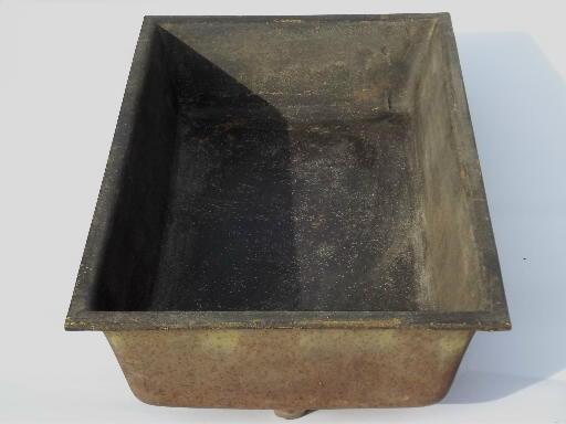 photo of rustic antique cast iron sink, farmhouse laundry sink for kitchen porch #5