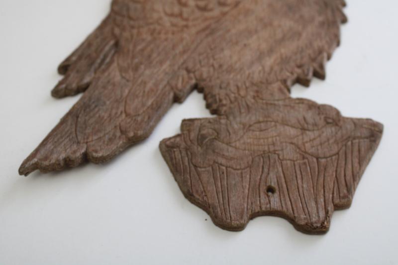 photo of rustic decor barn wood style worn weathered vintage owl wall hanging plaque  #4