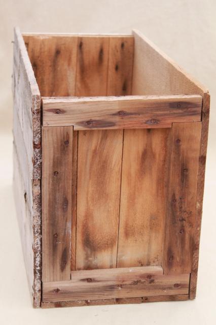 photo of rustic rough old weathered wood box stamped High Explosives, vintage packing crate #5