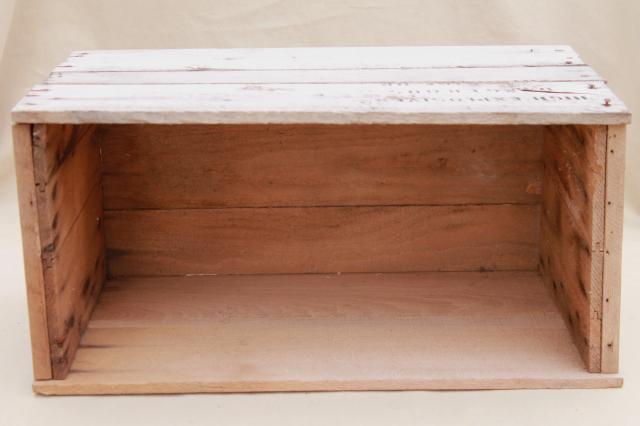 photo of rustic rough old weathered wood box stamped High Explosives, vintage packing crate #6