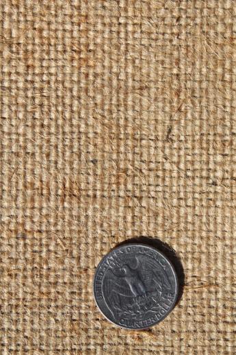 photo of rustic vintage burlap fabric, natural hessian cloth much less rough than new craft burlap! #2