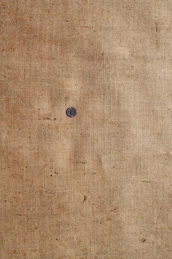 photo of rustic vintage burlap fabric, natural hessian cloth much less rough than new craft burlap! #4