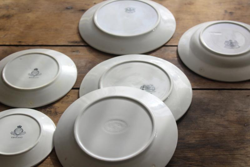 rustic vintage ironstone dishes, plain white plates modern farmhouse ...