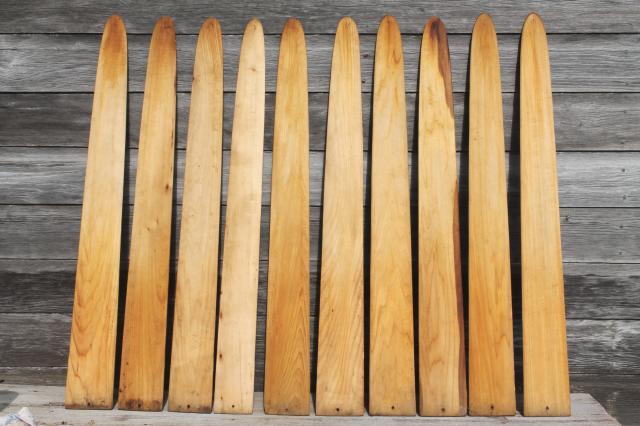 photo of rustic wood pickets, fur trapper's pelt stretchers primitive cabin decor #1