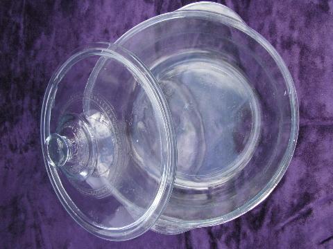 photo of sapphire blue embossed Philbe pattern depression glass, vintage Fire-King #3