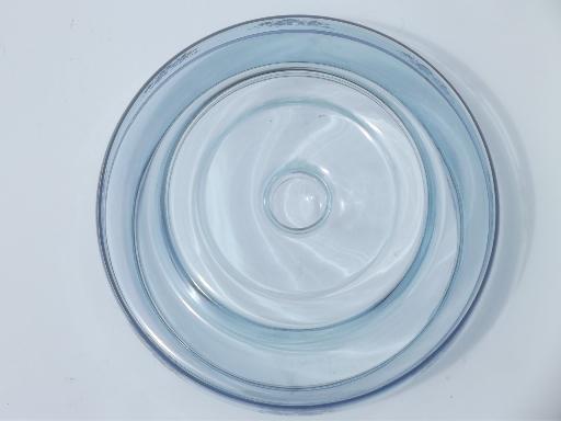 photo of sapphire blue glass candle lamp, hurricane shade & taper candle holder #4