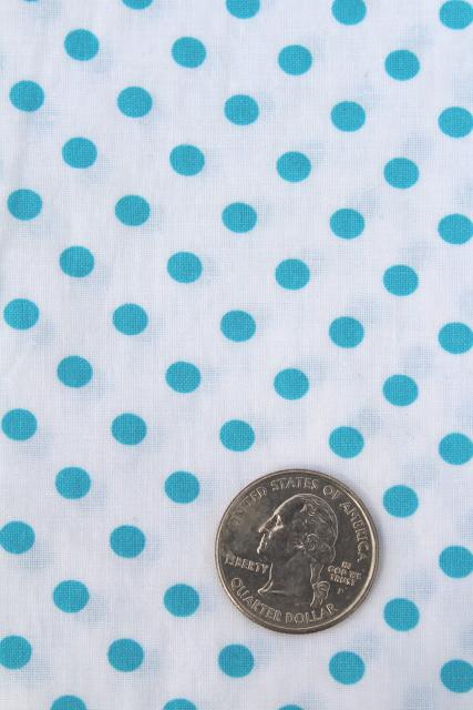 photo of scrap lot vintage cotton feedsack & fabric, polka dots, print plisse, dotted swiss #6