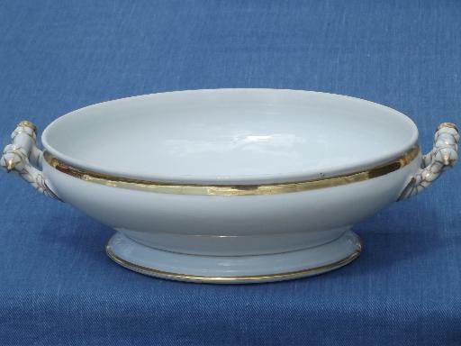 photo of sea rope and anchor antique 19th century Haviland Limoges porcelain tureens #8