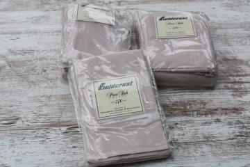 catalog photo of sealed Fieldcrest full size sheets pillowcases luxury pima rich cotton, water lily oyster lavender color 
