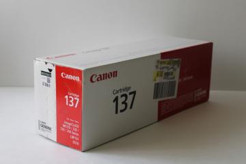 catalog photo of sealed ink toner cartridge Canon 137 exp 3 2022, fits MF 210 220 230 240 series LBP151 D570 