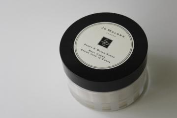 catalog photo of sealed jar Jo Malone 5.9 oz body creme, discontinued scent Peony & Blush Suede cream