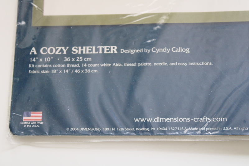 photo of sealed needlework kit counted cross stitch Friends are a cozy shelter for lifes rainy days #3
