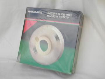 catalog photo of sealed rotary slide tray for Harnimex, Sawyer, Nikon, Minolta projectors