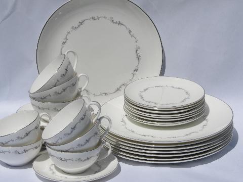 photo of service for 8 Coronet pattern vintage Royal Doulton bone china #1