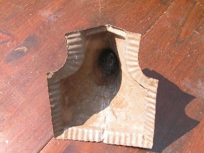 photo of set of 4 antique architectural barn or stable roof caps #3