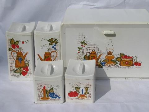 photo of set of 50s vintage folding wood trays for snacks, pretty pastel colors, handpainted flowers #2