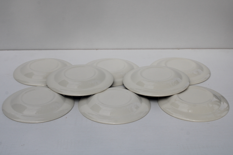 photo of set of 8 vintage blue willow china salad or dessert plates, never used excellent condition  #5