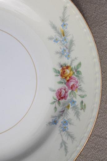 photo of set of small plates & bowls, vintage Homer Laughlin china Cashmere floral Eggshell Georgian #9