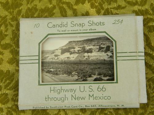 photo of set vintage sepia US Highway 66 New Mexico photo Southwest Postcard Co #1