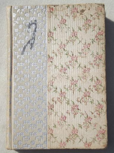 photo of shabby antique books w/ beautiful art bindings for display or altered art #7