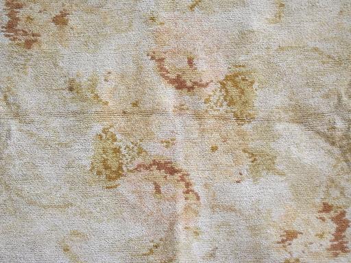 photo of shabby brocade antique vintage chenille velvet table cover or throw #3