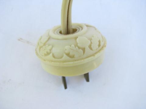 photo of shabby cottage chic vintage white wrought iron wall sconce lamp / reading light #4