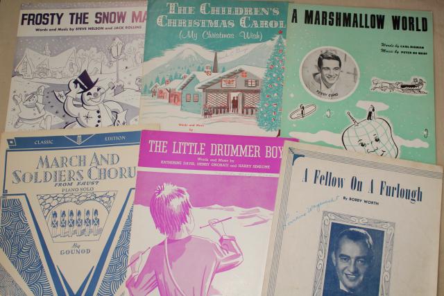 photo of sheet music lot 100+ pieces antique & vintage songs retro cover art graphics #9