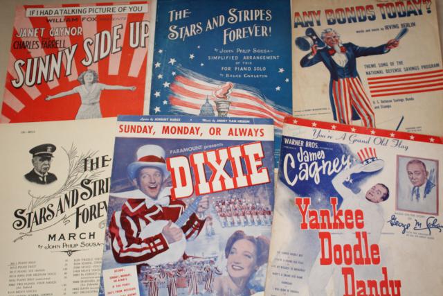 photo of sheet music lot 100+ pieces antique & vintage songs retro cover art graphics #10