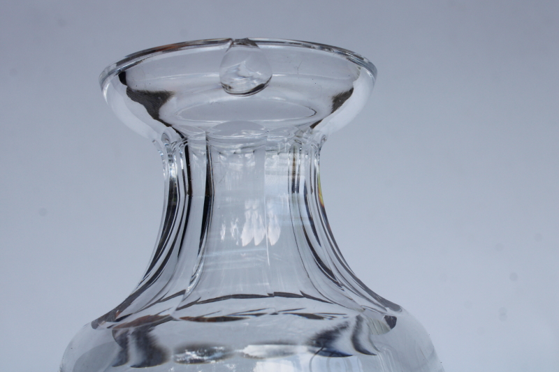 photo of signed Waterford crystal vintage decanter bottle with stopper, strawberry pattern?  #4