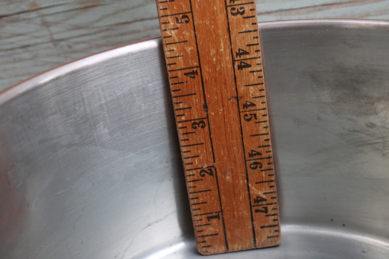 photo of small copper stockpot, 1980s vintage made in Portugal copper cookware, 3 qt pot without lid  #3