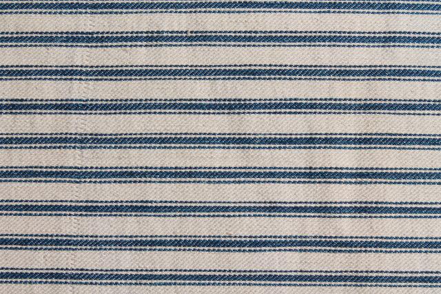 photo of small feather pillows w/ primitive antique striped cotton ticking fabric #6