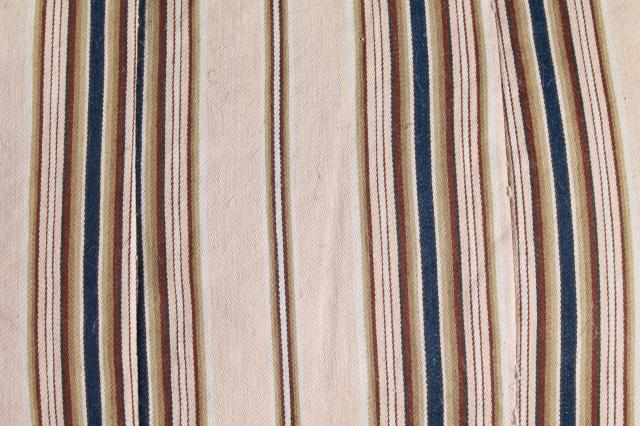 photo of small feather pillows w/ primitive antique striped cotton ticking fabric #8