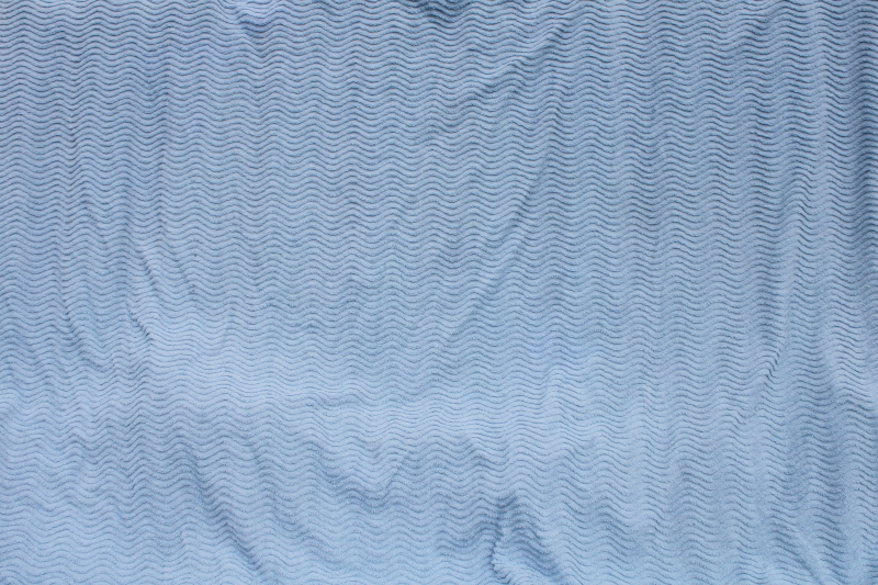 photo of soft blue cotton chenille bedspread, queen size bed cover vintage cottage chic #1