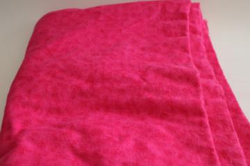 catalog photo of soft cotton flannel fabric yardage, 4 yds sewing material bright pink textured print