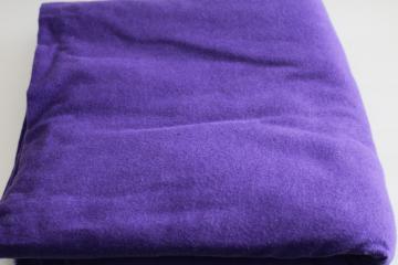 catalog photo of soft cotton flannel fabric yardage, 4 yds solid purple color sewing material