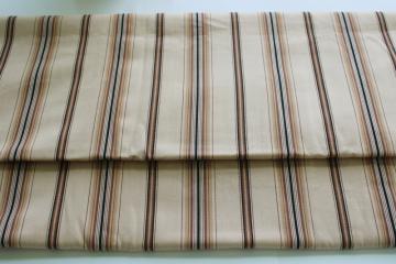 catalog photo of soft cotton twill fabric w/ vintage ticking stripe for work wear or farmhouse decor sewing