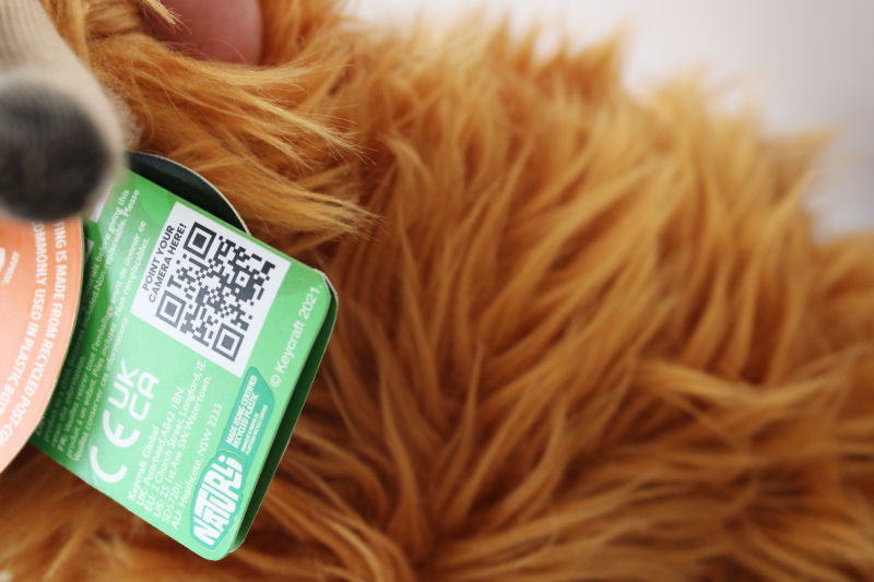 photo of soft plush toy Scottish Highland cow w/ tags Living Nature label  #3