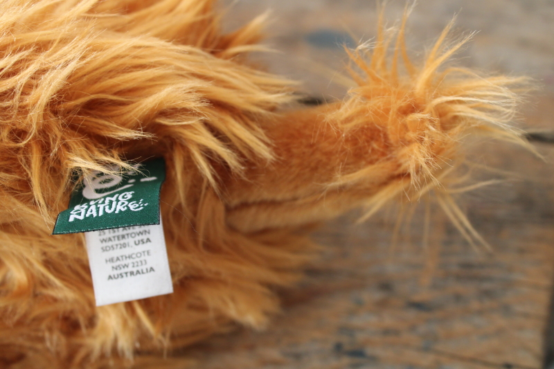 photo of soft plush toy Scottish Highland cow w/ tags Living Nature label  #4