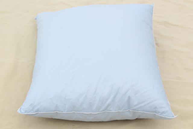 photo of soft puffy down filled pillows, vintage bedding, four bed pillows #10