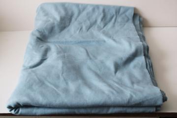 catalog photo of soft thick all cotton rib knit fabric, solid Shaker blue color 4 yards 60 inches wide 