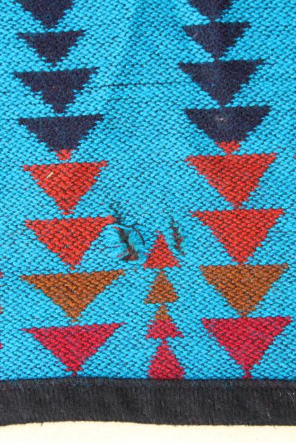 photo of soft vintage camp blanket, Chief Joseph pattern Indian blanket Pendleton wool? #4