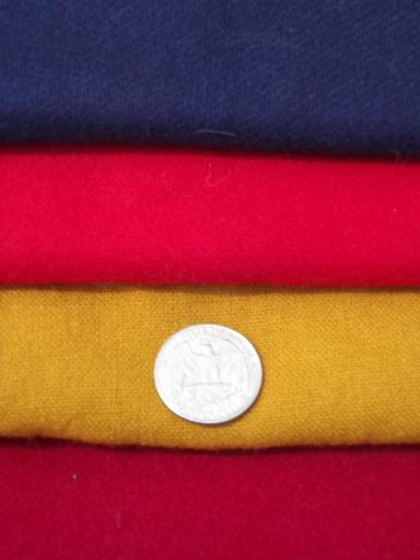 photo of soft wool fabric for penny rugs or hooked rugmaking, huge 36 lbs lot!  #2