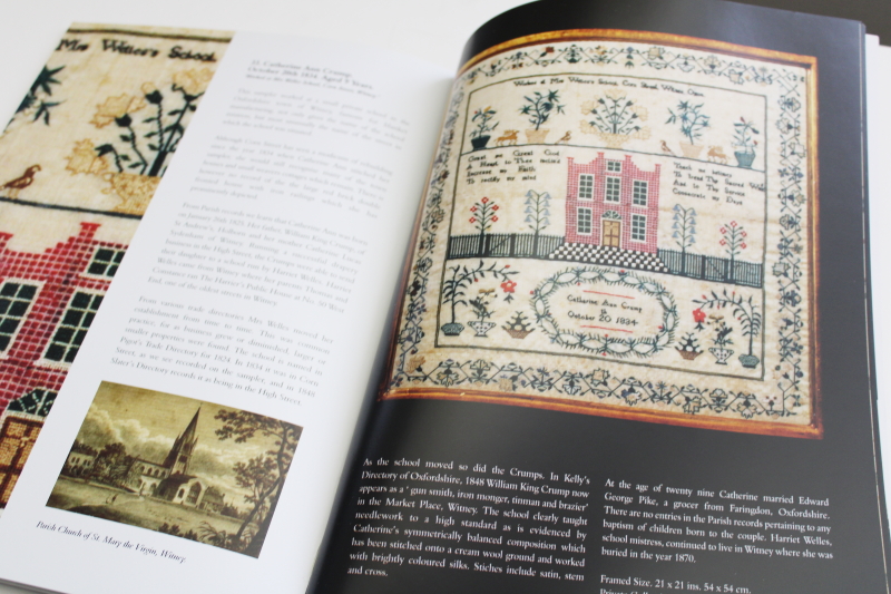 photo of softcover book illustrated catalog of Historic Samplers antique needlework embroidery #4