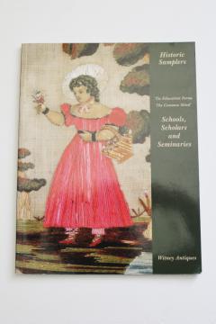 softcover book illustrated catalog of Historic Samplers antique needlework embroidery