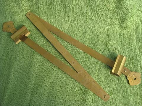 photo of solid brass adjustable picture hangers for oriental screens, frameless art work #5