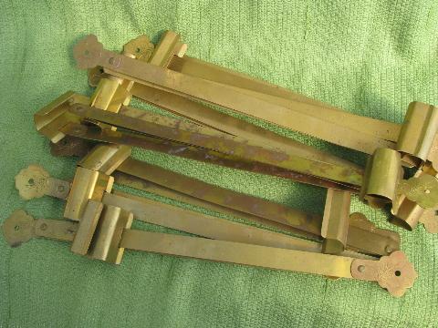 photo of solid brass adjustable picture hangers for oriental screens, frameless art work #7