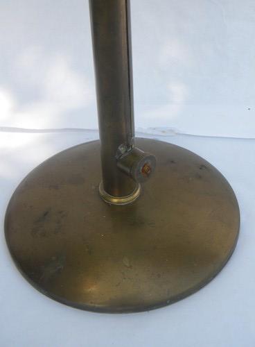 photo of solid brass, early industrial vintage, adjustable work table lamp #3